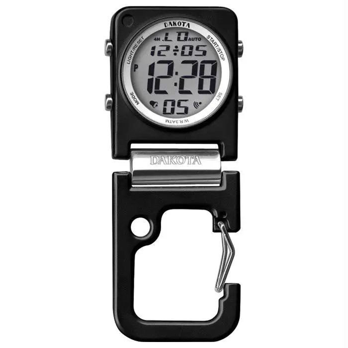 Digital Square Clip Clock Blk 1