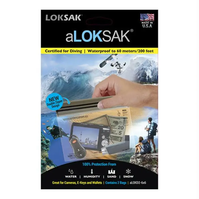 Aloksak Bags 6" X 6" 2Pk 1