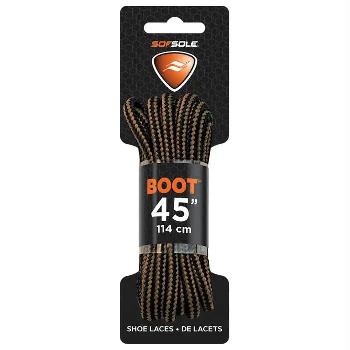 Boot Waxed Lace Blck-Brown 48" 1