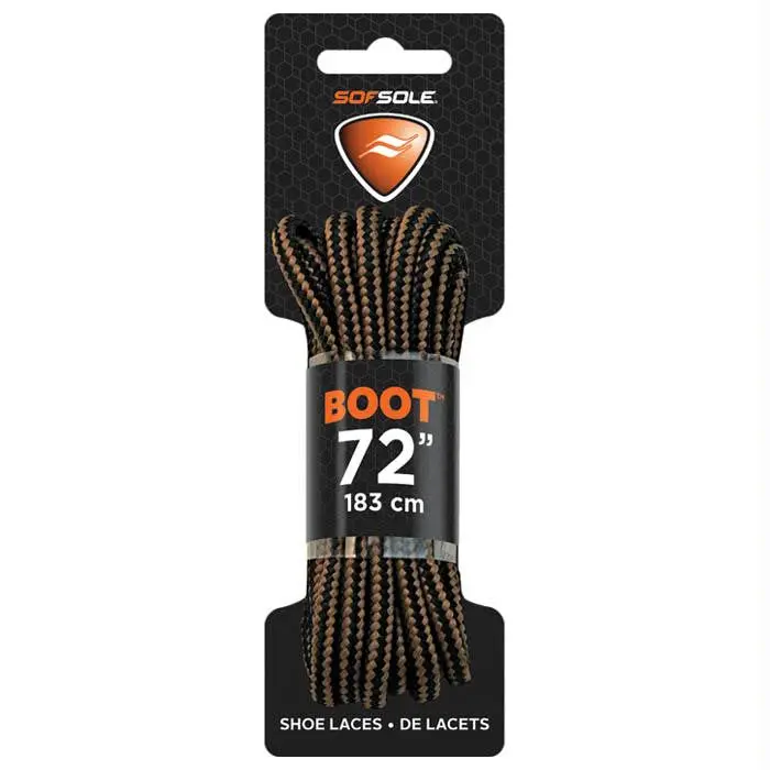 Boot Waxed Lace Blck-Brown 72" 1