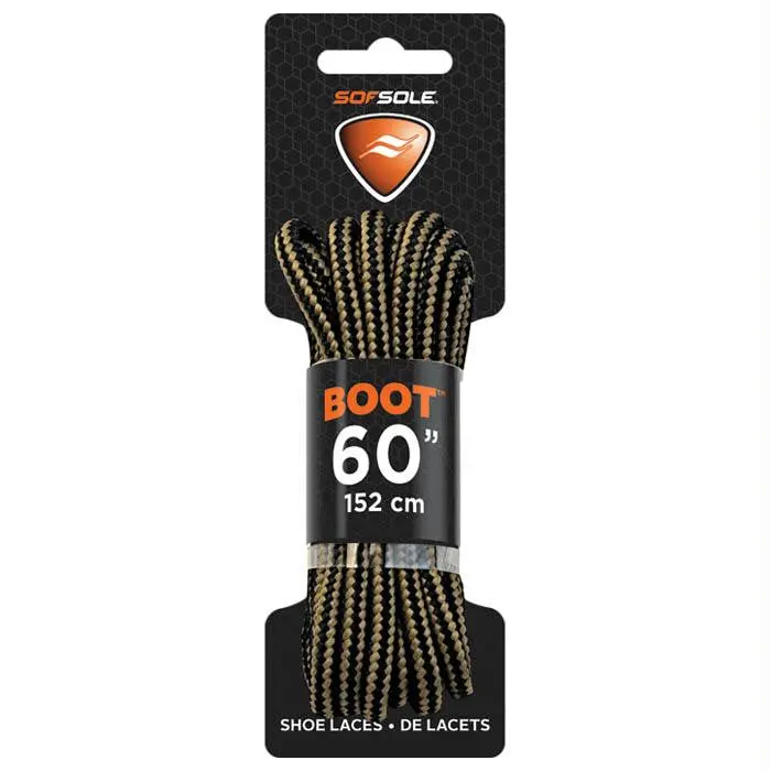 Boot Waxed Lace Black-Tan 60" 1