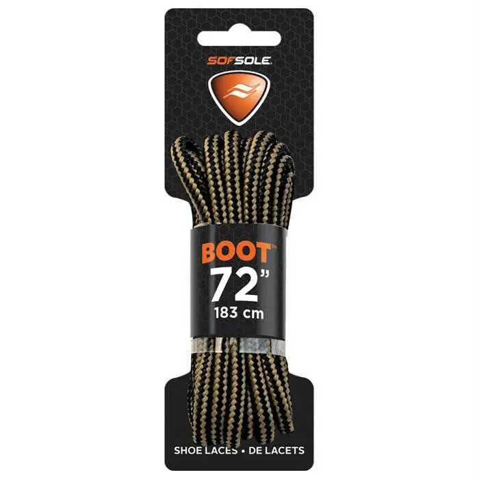 Boot Waxed Lace Black-Tan 72" 1