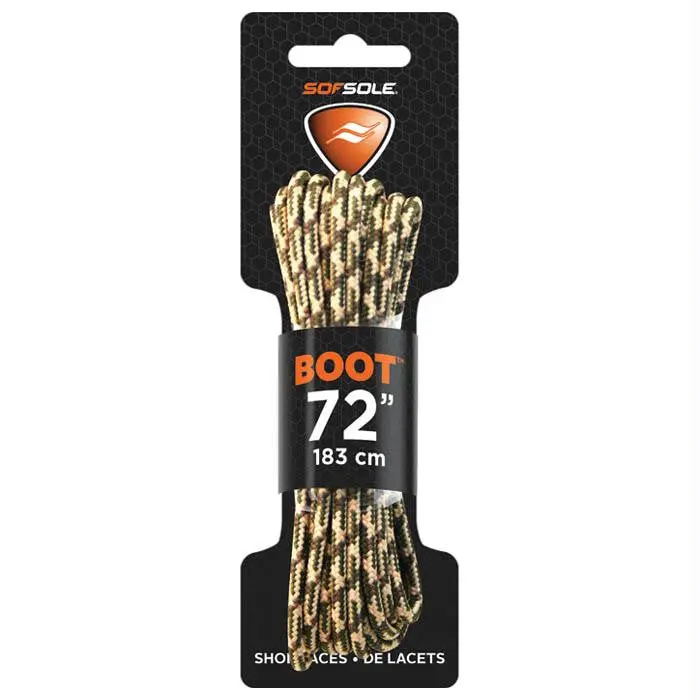 Boot Waxed Lace Tan Camo 72" 1