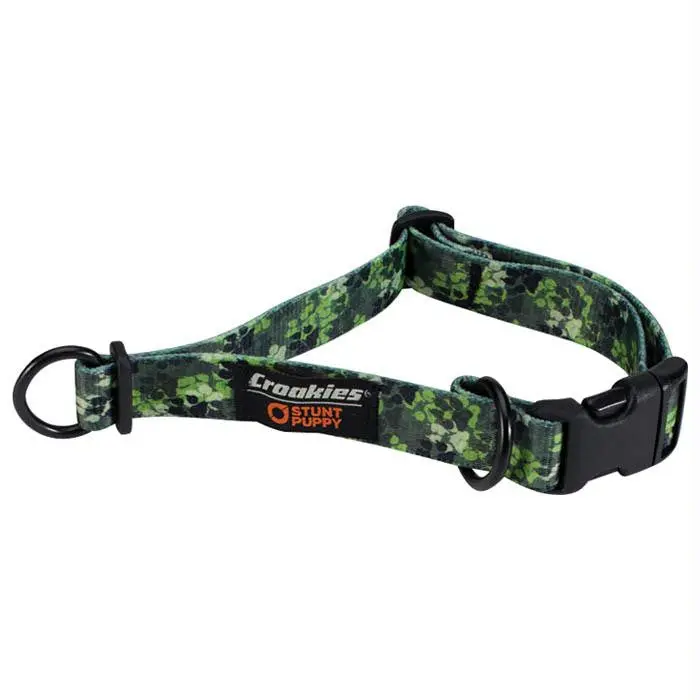 Dog Collar Muddy Paw Green Md 1