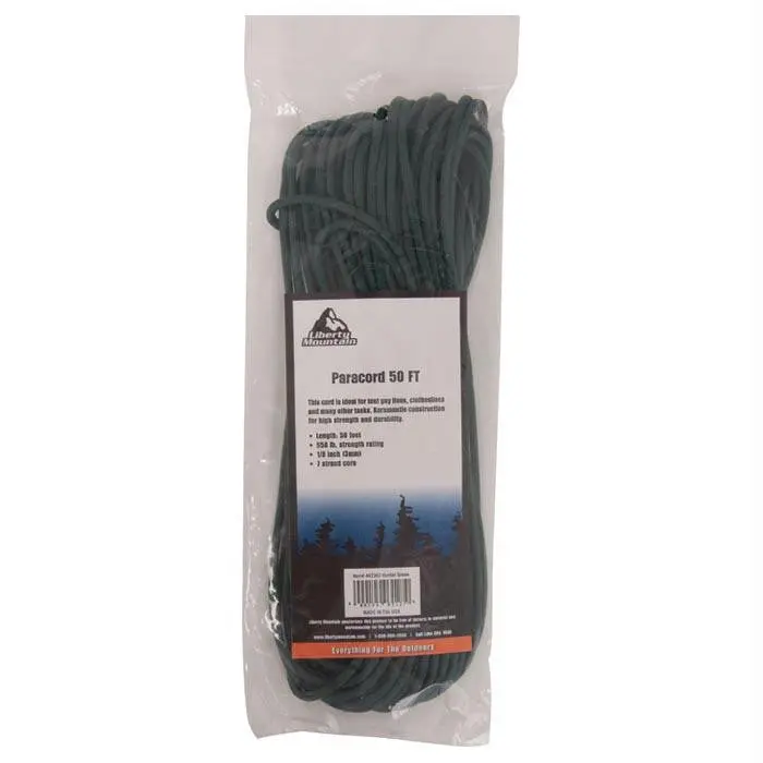 Paracord 50 Ft Hunter Green 1