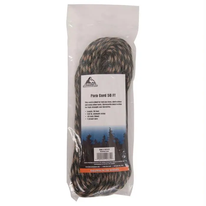 Paracord 50 Ft Woodland Camo 1