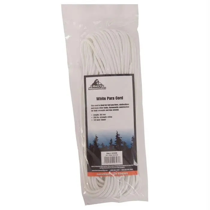 Paracord 50 Ft White 1