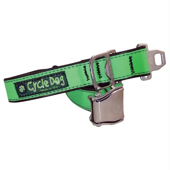 Bottle Open Dog Collar Grn Lg 1