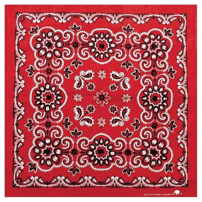 Texas Paisley Bandana Red 1