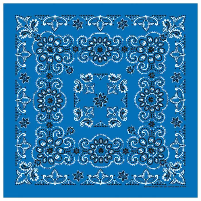 Texas Paisley Bandana Royal 1