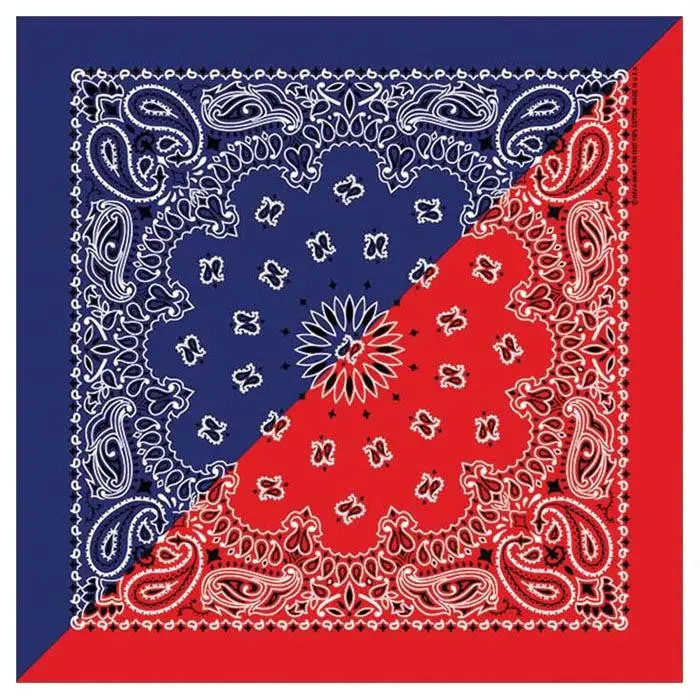 Split Paisley Navy-Red 1