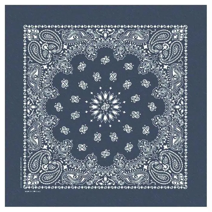 Stonewashed Bandana Navy 1
