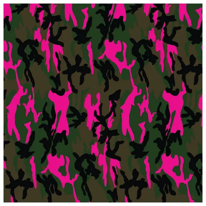 Camo Neon Pink Bandana 1