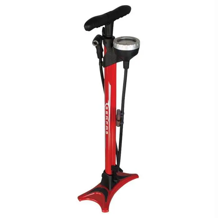 Floor Pump W-Simple Valve-Red 1