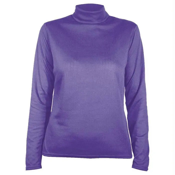 Bi-Ply T-Neck Wmns Purple-Sm 1