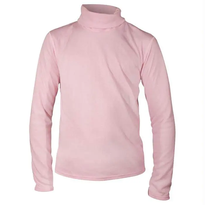Bi-Ply T-Neck Kids Pink-Md 1