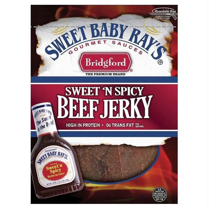 Sbr Sweet-Spicy Beef Jerky 3Oz 1