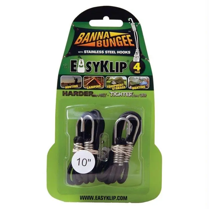 Bannabungee Black 10" 4 Pk 1