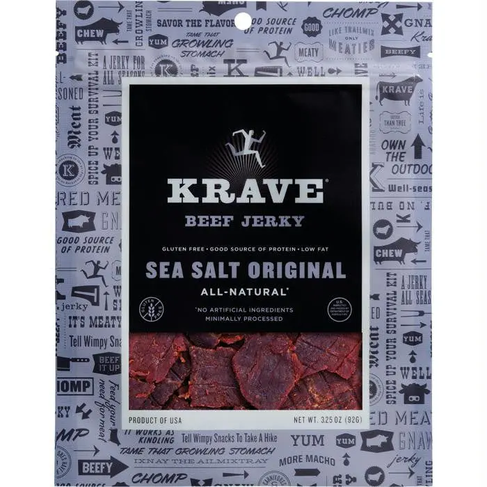 Krave Jerky Sea Salt Original 1