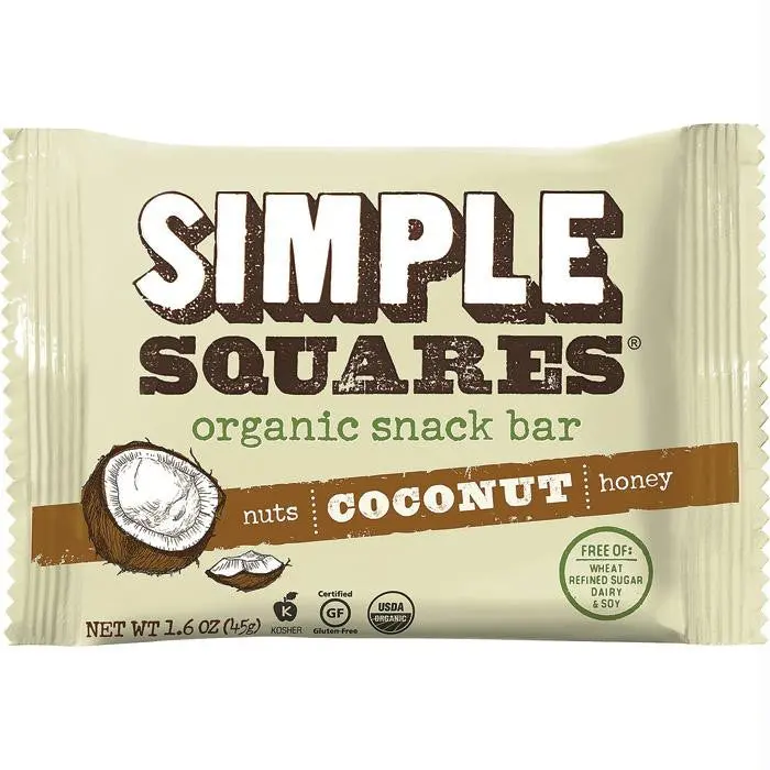 Simple Squares Coconut Bar 1