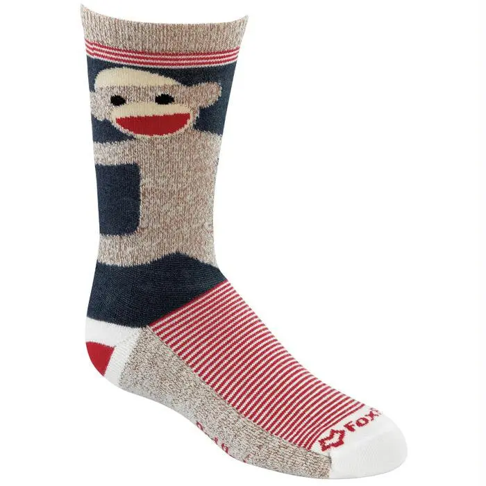 Monkey Hugs Sock Kids Navy Xs 1