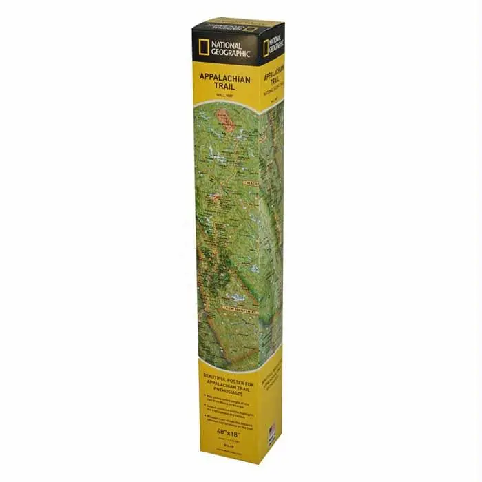 Appalachian Trl Wall Map Boxed 1