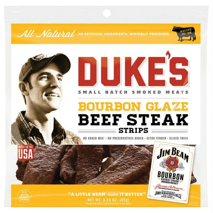 Duke's Jim Beam Beef Stk Strip 1