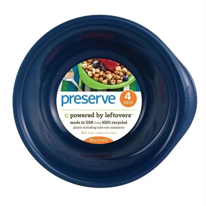 Preserve Bowls 4Ct Blue 1