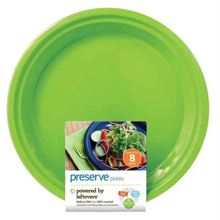 Preserve Lg Plate 8Ct Green 1