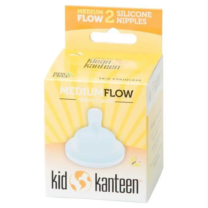 Kid Kanteen Nipple Med 2 Pk 1