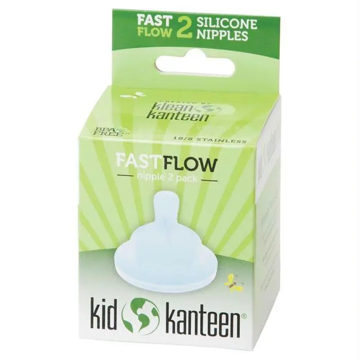 Kid Kanteen Nipple Fast 2 Pk 1