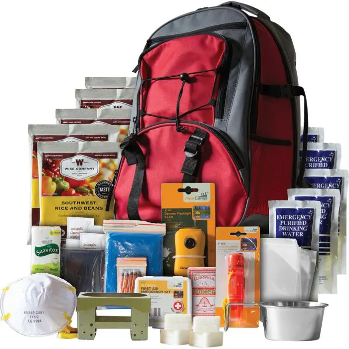 5 Day Survival Backpack - Red 1