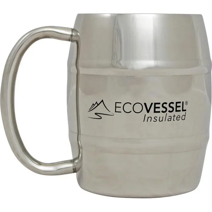 Double Barrel Ins Mug 8Oz Silv 1