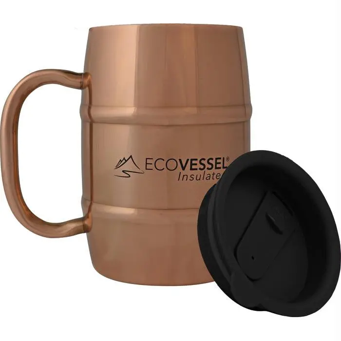 Double Barrel Mug 17Oz Copper 1