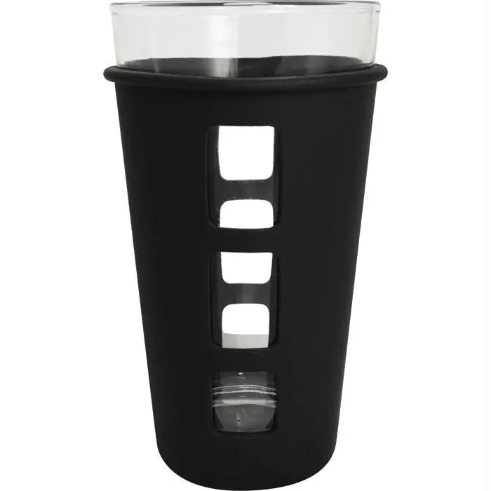Vibe Glass Pint Silicone Black 1