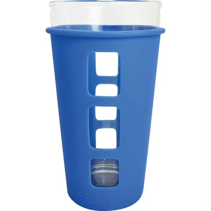 Vibe Glass Pint Silicone Blue 1