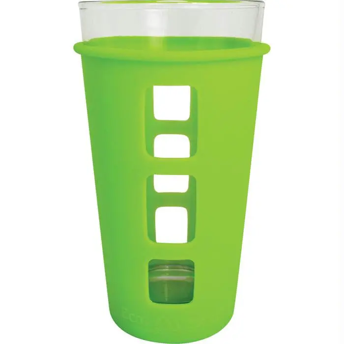 Vibe Glass Pint Silicone Green 1