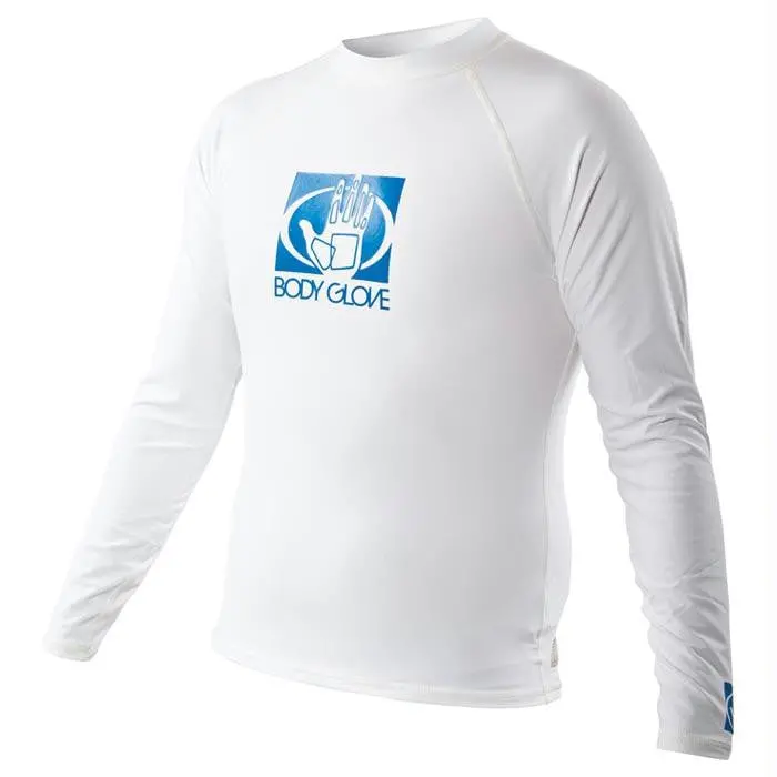 Fitted Rashguard M Ls White Lg 1