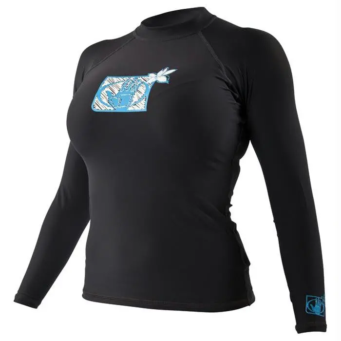 Fitted Rashguard W Ls Black Md 1