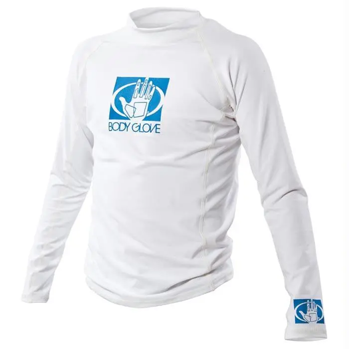 Fitted Rashguard Jr Ls Wht 10 1