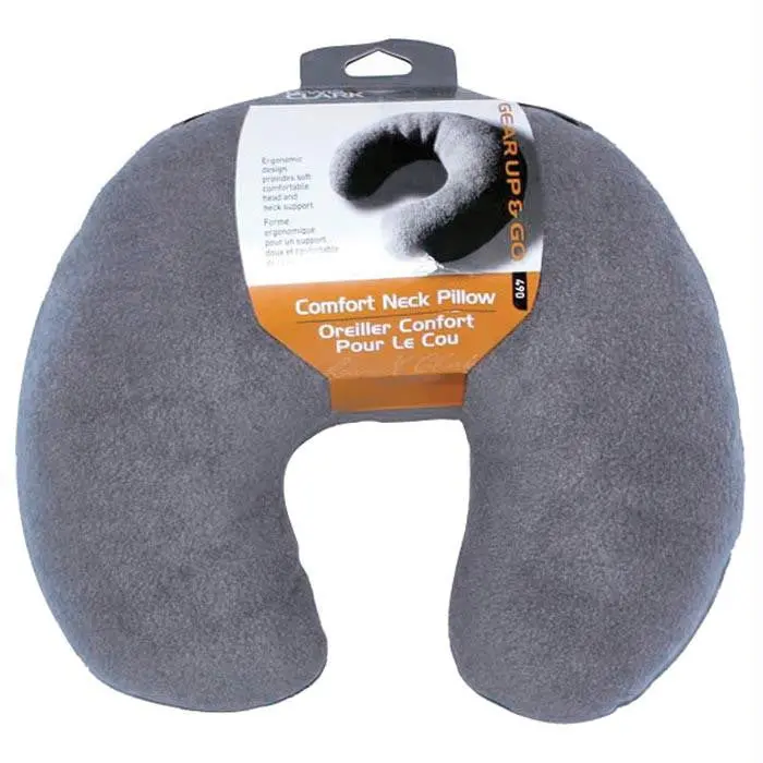 Fiber Fill Neck Pillow-Grey 1