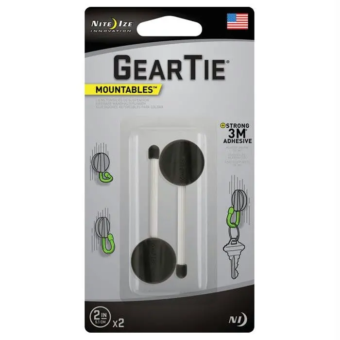 Gear Tie Hang Twist Tie 2" Bw 1