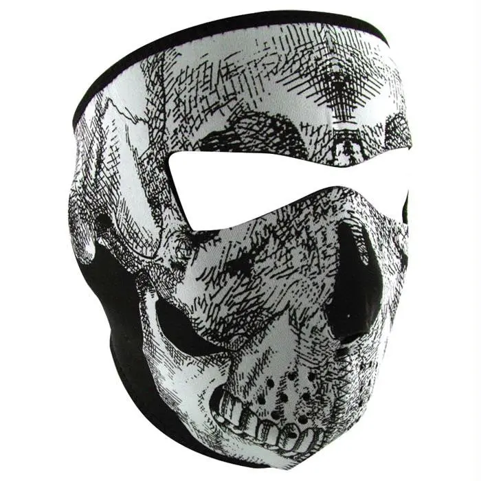Neo Face Mask Blk-Wht Skull 1