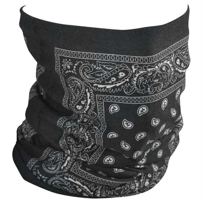 Motley Fleece Tube Blk Paisley 1