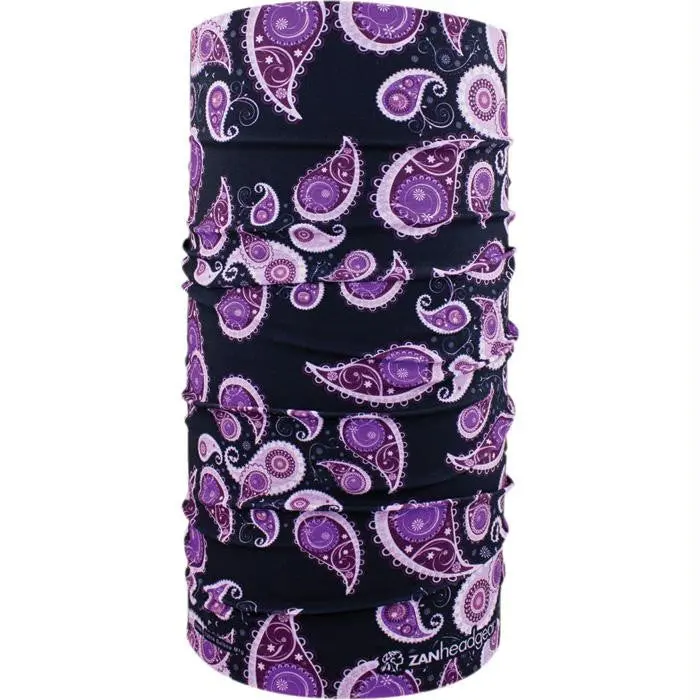Motley Tube Poly Purpl Paisley 1