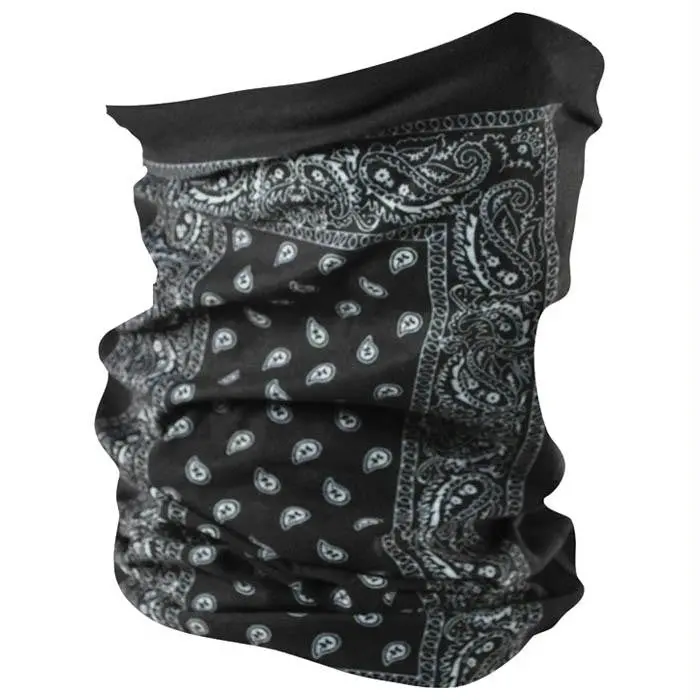 Motley Tube Poly Black Paisley 1
