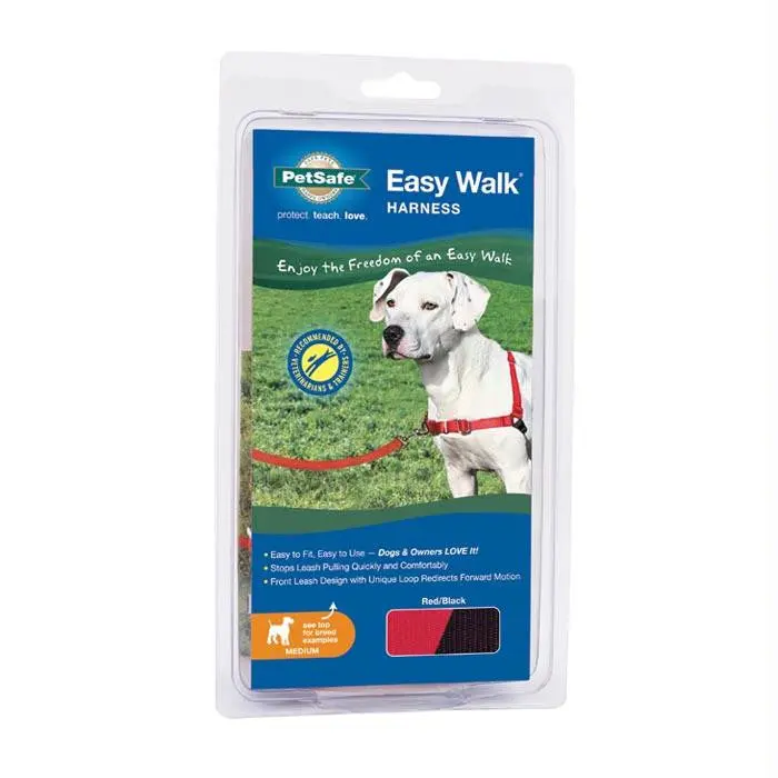 Easy Walk Harness Red Md 1