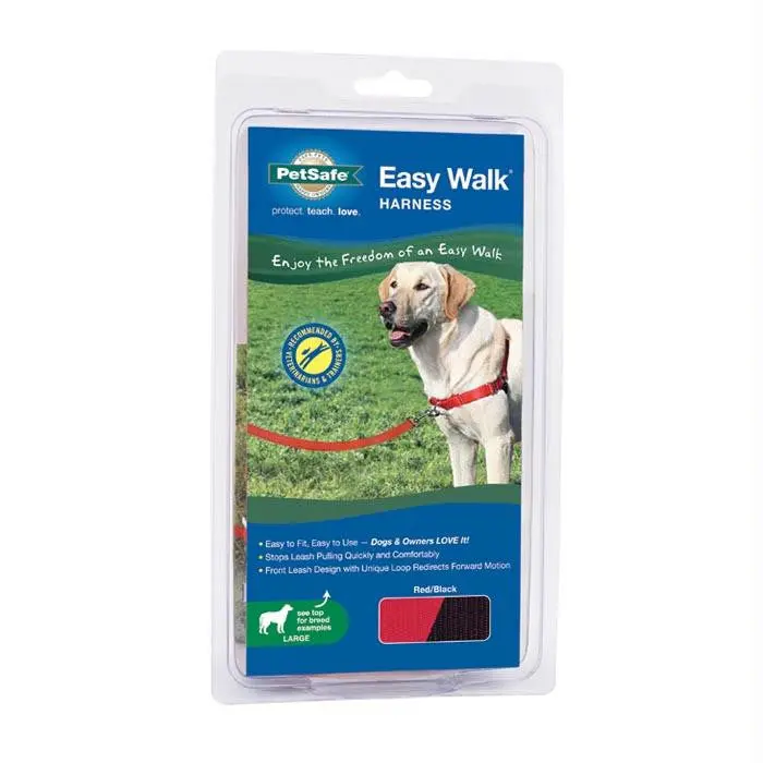 Easy Walk Harness Red Lg 1