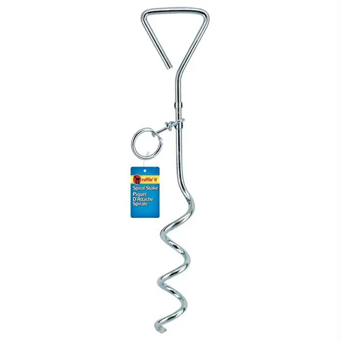 Spiral 18" Tie-Out Stake 1