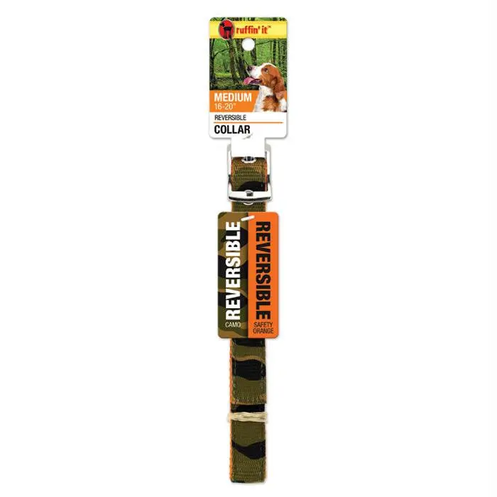 Camo-Ornge Revrse Dog Collar M 1